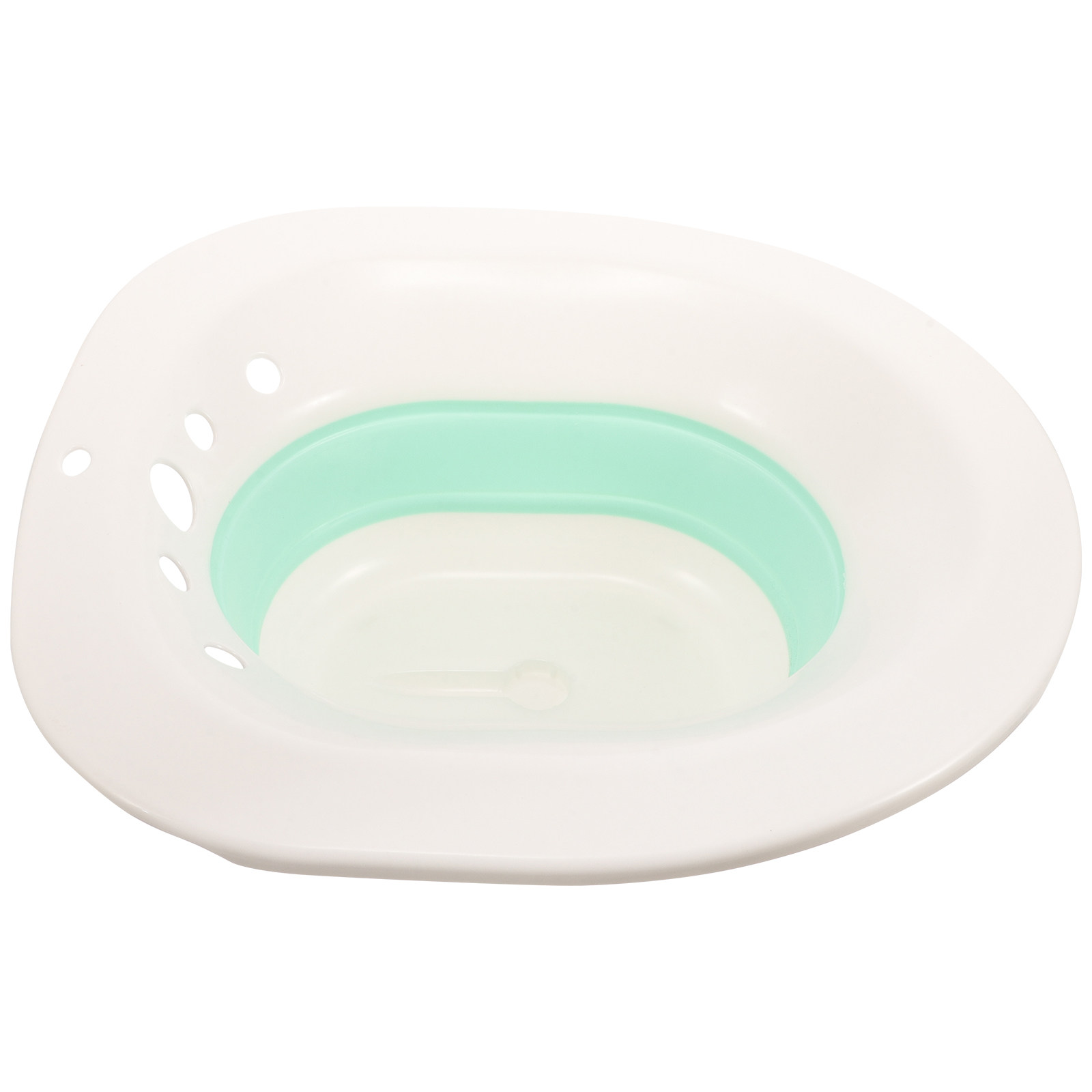 Home Bathroom Wash Basin - Sitz Bath Basin Foldable White Green