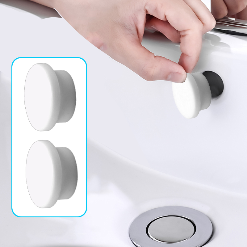 Home Bathroom Wash Basin - 2/4/8PC Bathroom Rubber Wash Basin Overflow