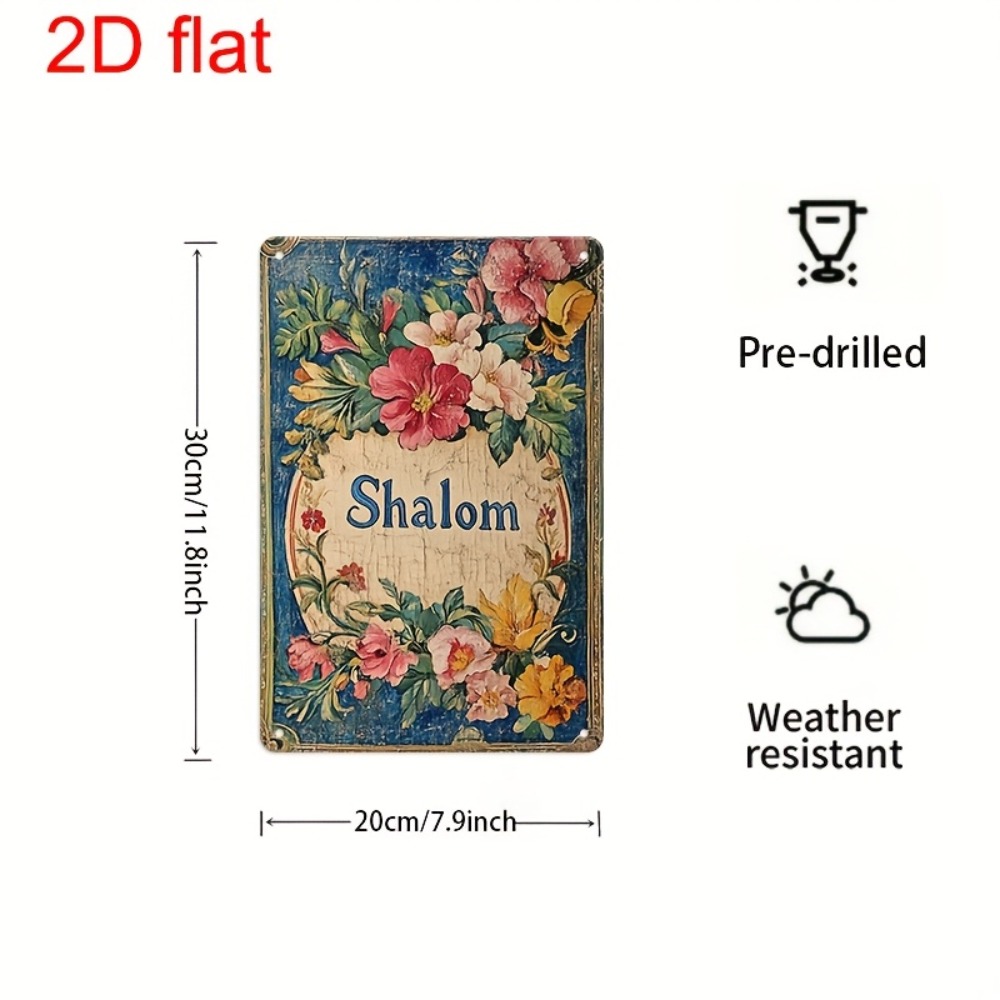 Home & Bathroom Building Products Pte Ltd - CIFBUY Vintage Floral Shalom Aluminum Wall