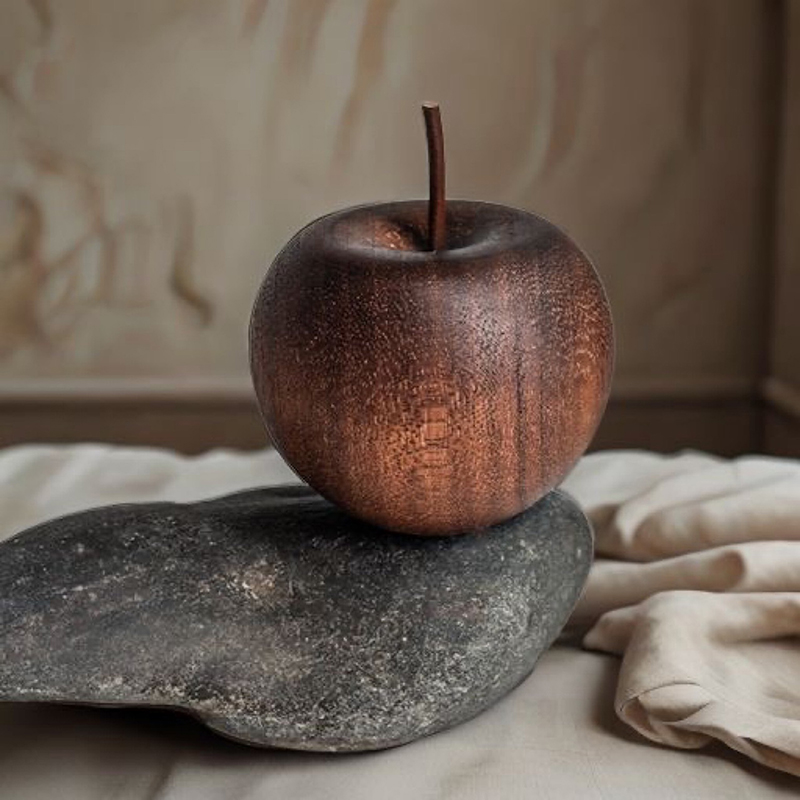 1PCS Of Wooden Apple Shaped Es - Home Bathroom Essentials ulasan dan harga