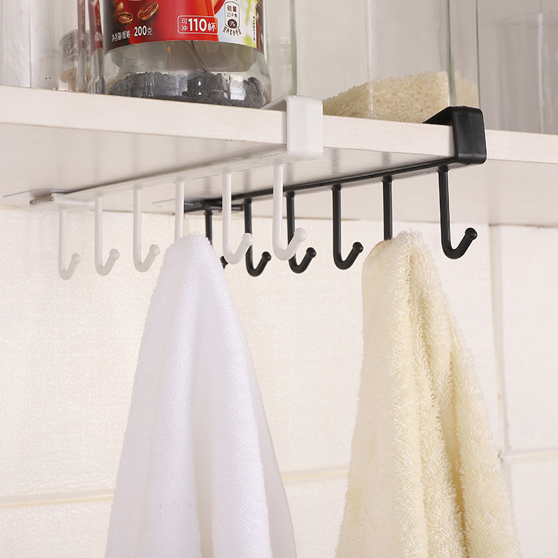 6 Hooks Storage Shelf Plastic  - Jet Home Bathroom Accessories ulasan dan harga
