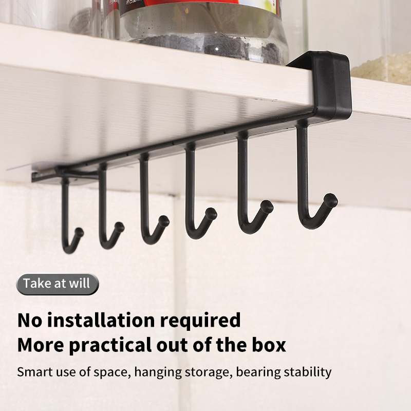 6 Hooks Storage Shelf Plastic  - Jet Home Bathroom Accessories ulasan dan harga