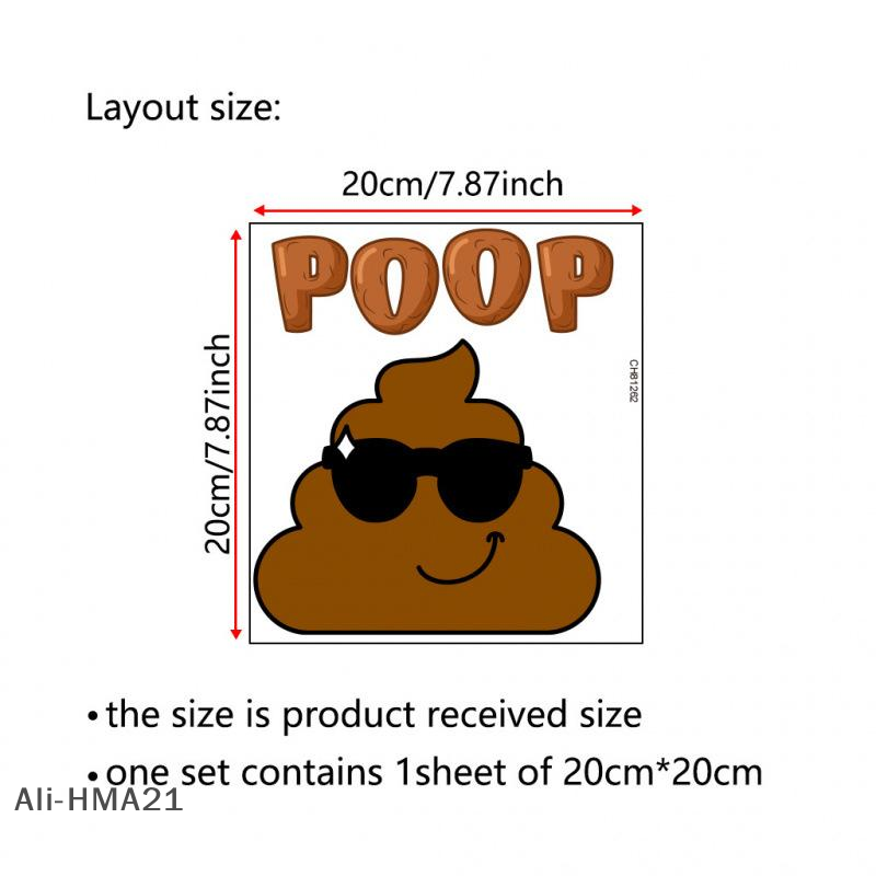 【H】Poop Funny Creative Wc Wate - Jet Home Bathroom Accessories ulasan dan harga