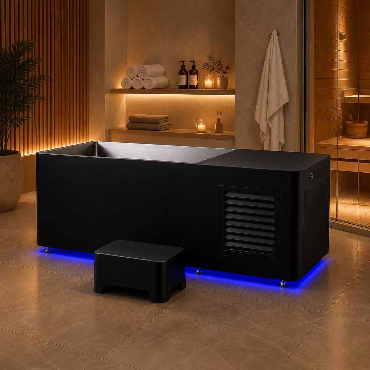 Stainless Steel Bathtub, 1HP W - Home Bathroom Tub ulasan dan harga