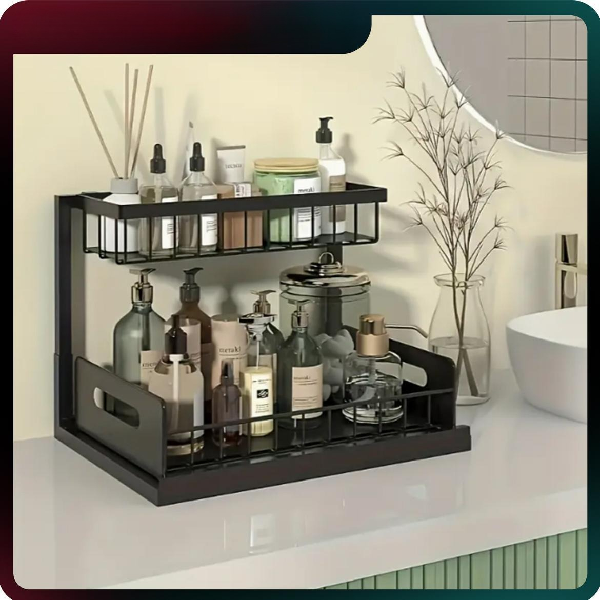 Heavy Duty Pull Out Cabinet Or - Home Bathroom Shelf ulasan dan harga
