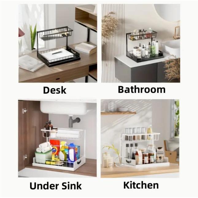 Heavy Duty Pull Out Cabinet Or - Home Bathroom Shelf ulasan dan harga