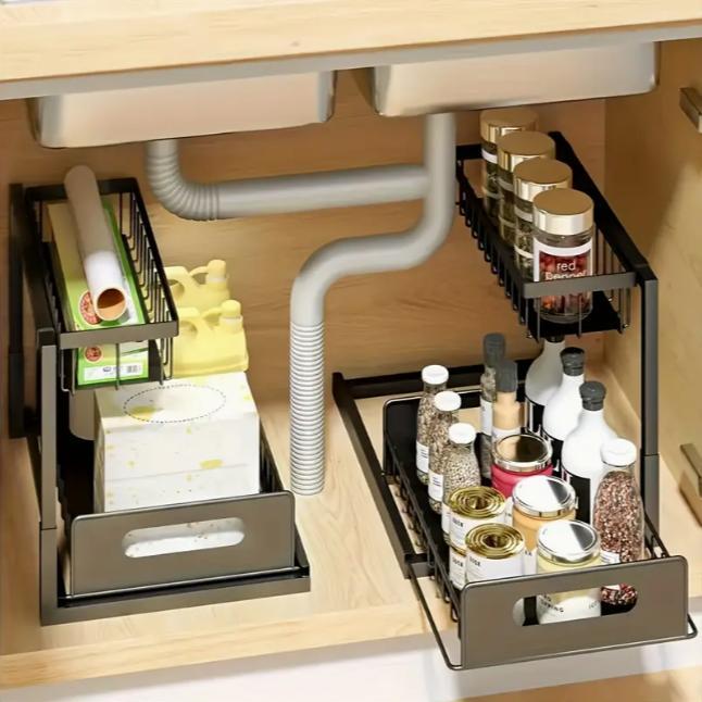 Heavy Duty Pull Out Cabinet Or - Home Bathroom Shelf ulasan dan harga