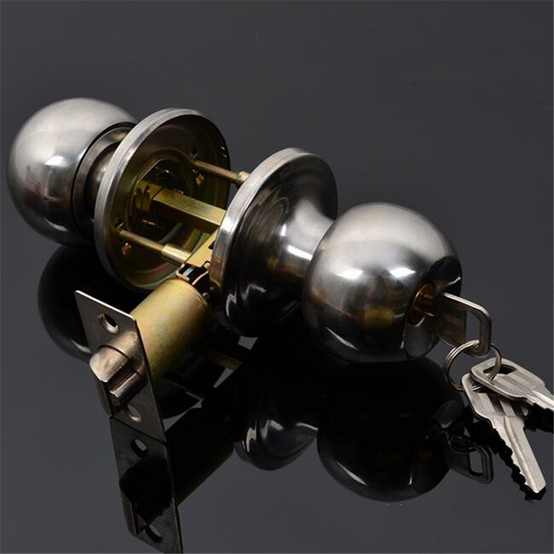 Round Ball Privacy Door Knob B - Home Bathroom Lock ulasan dan harga