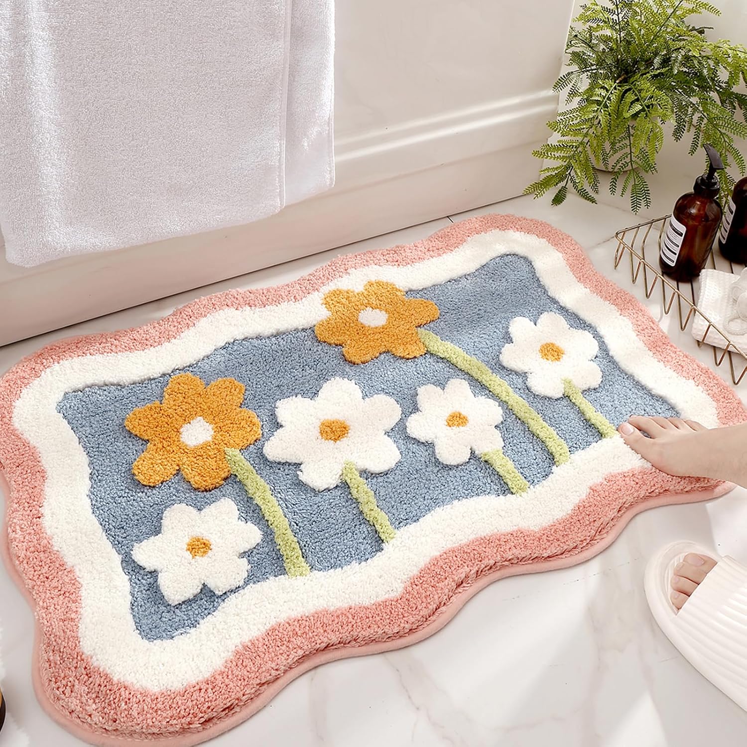 Bath Mat Non Slip Soft Faux Wo - Home Bathroom Tub ulasan dan harga