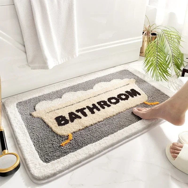 Bath Mat Non Slip Soft Faux Wo - Home Bathroom Tub ulasan dan harga
