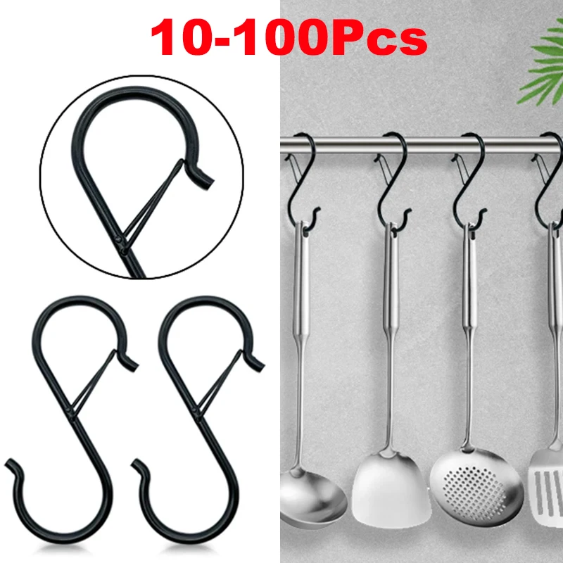 10 /100pcs Metal Hanging Hooks - Home Bathroom Shelf ulasan dan harga