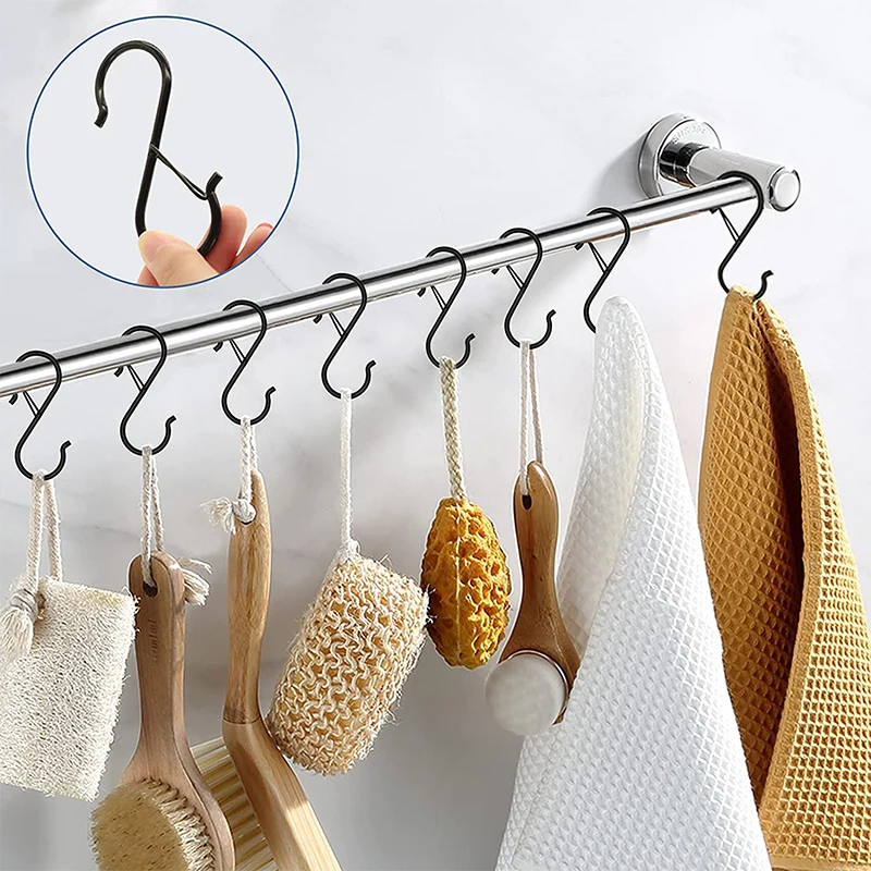 10 /100pcs Metal Hanging Hooks - Home Bathroom Shelf ulasan dan harga