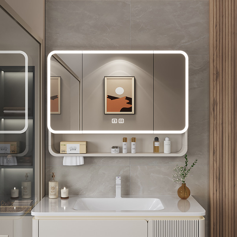 Organizer Mirror Bathroom Cabi - Home Bathroom Shelf ulasan dan harga