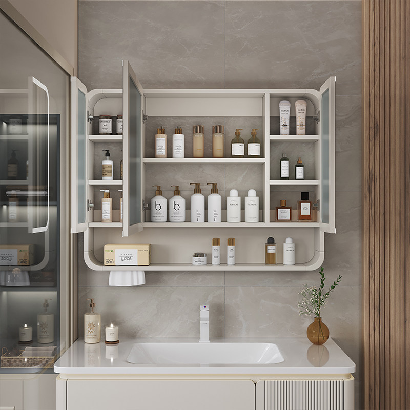 Organizer Mirror Bathroom Cabi - Home Bathroom Shelf ulasan dan harga