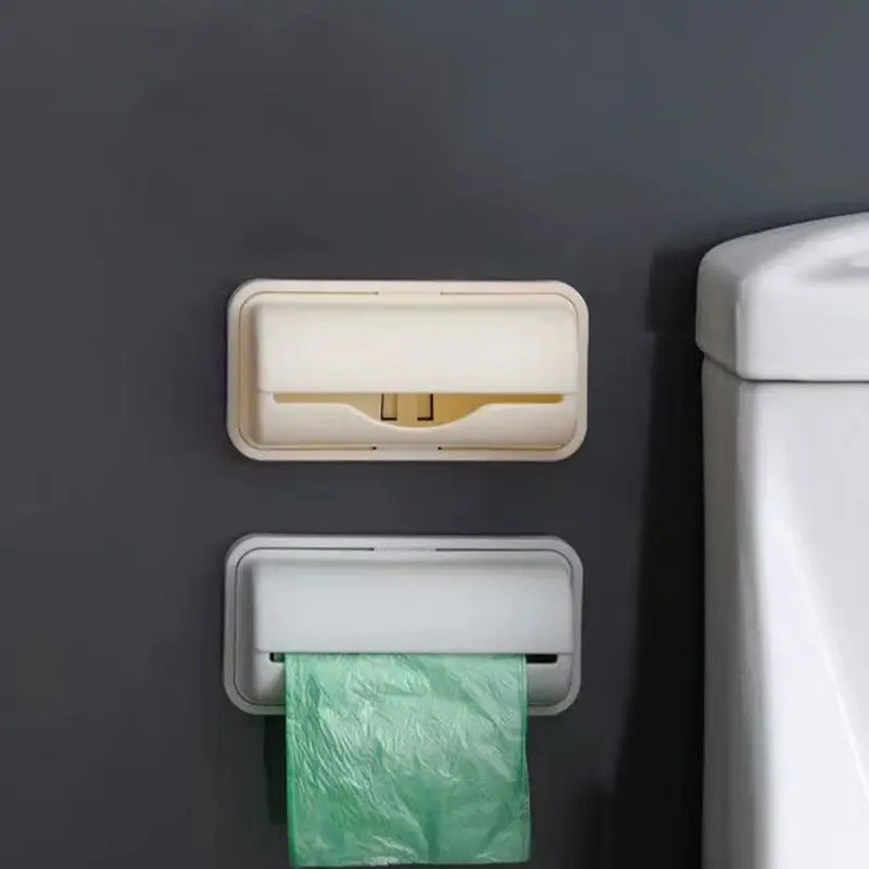 1/2/3/4Pcs Wall-Mounted Trash  - Home Bathroom Shelf ulasan dan harga