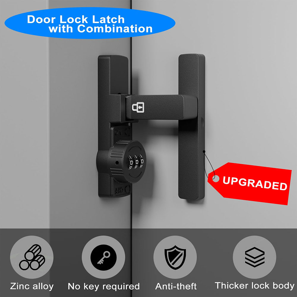 Security Barn Door Lock 3-Digi - Home Bathroom Lock ulasan dan harga