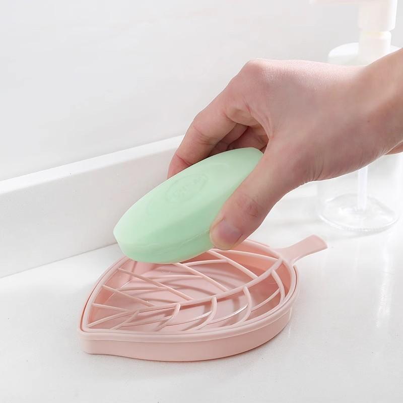 Leaf-Shaped Soap Dish 2 Layers - Jet Home Bathroom Accessories ulasan dan harga