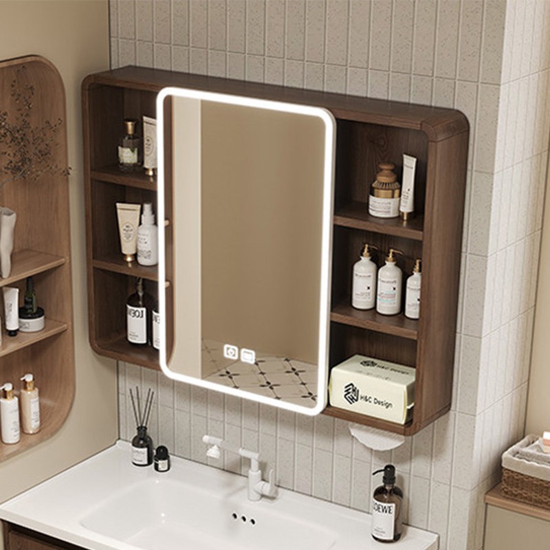Mirror Toilet Bathroom Cabinet - Home Bathroom Shelf ulasan dan harga