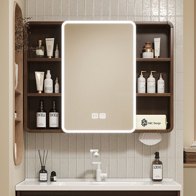 Mirror Toilet Bathroom Cabinet - Home Bathroom Shelf ulasan dan harga