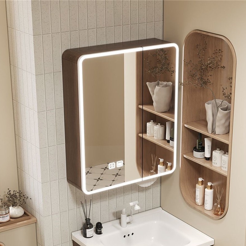 Mirror Toilet Bathroom Cabinet - Home Bathroom Shelf ulasan dan harga