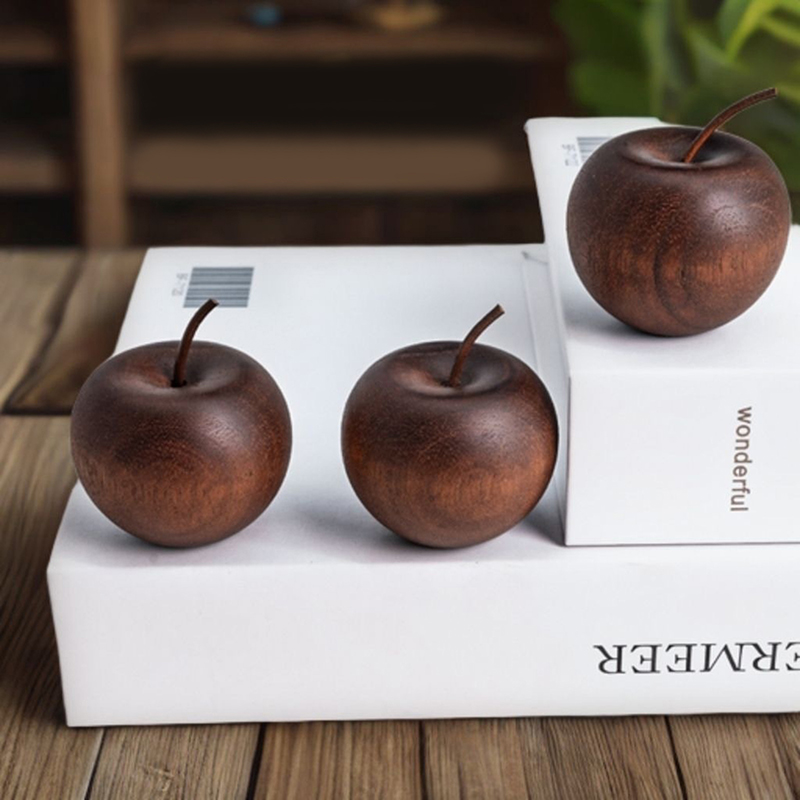 1/3 Set Of Wooden Apple Shaped - Home Bathroom Essentials ulasan dan harga