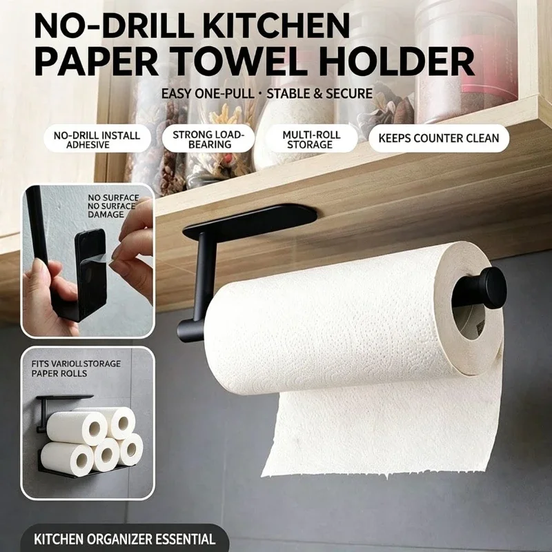 Paper Roll Holder Towel Rack H - Home Bathroom Shelf ulasan dan harga