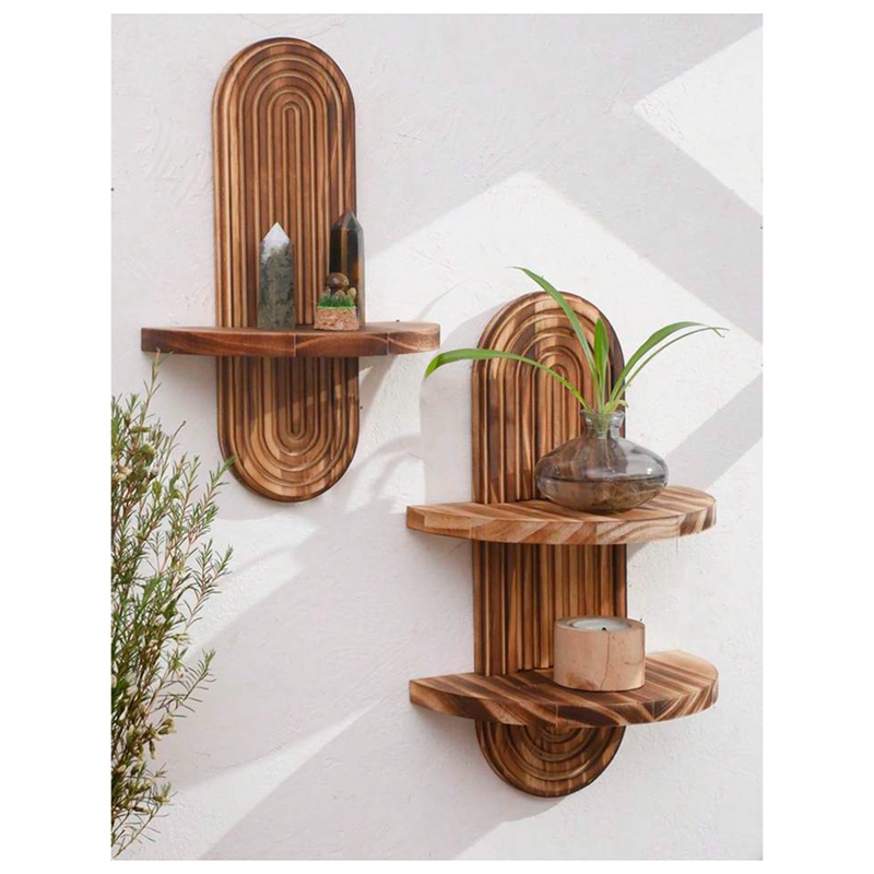 Geometric Wall-Mounted Shelf R - Home Bathroom Shelf ulasan dan harga