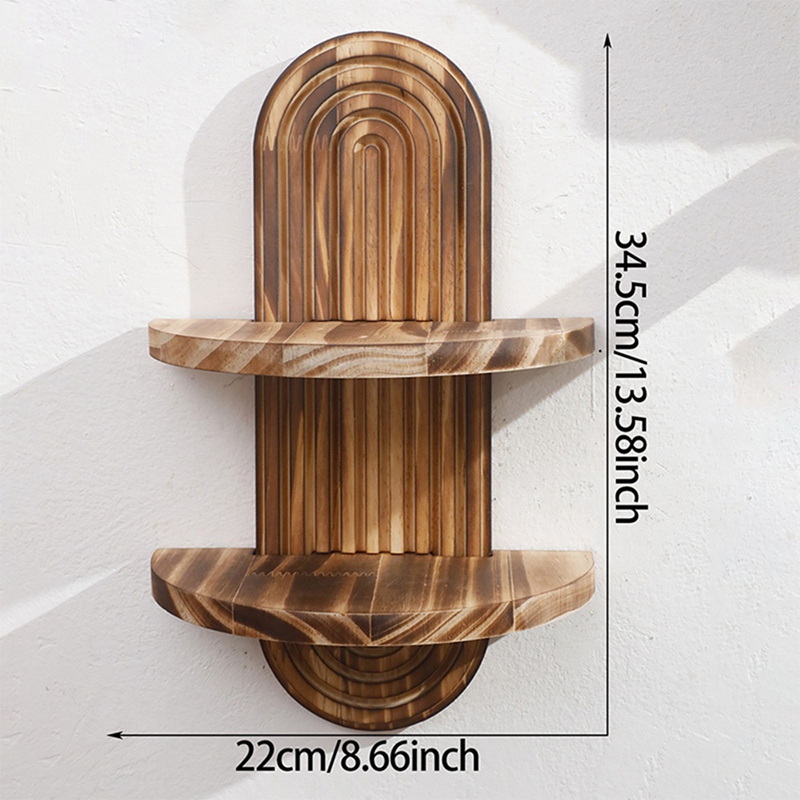 Geometric Wall-Mounted Shelf R - Home Bathroom Shelf ulasan dan harga