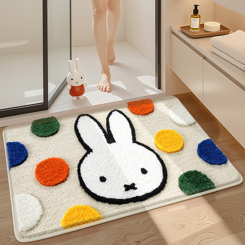 Kawaii Miffy Floor Mat Cartoon - Home Goods Bathroom Mats ulasan dan harga