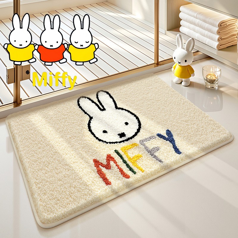 Kawaii Miffy Floor Mat Cartoon - Home Goods Bathroom Mats ulasan dan harga