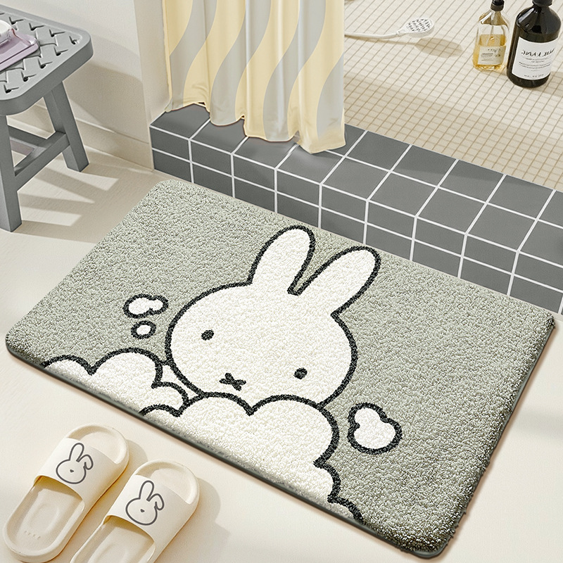 Kawaii Miffy Floor Mat Cartoon - Home Goods Bathroom Mats ulasan dan harga