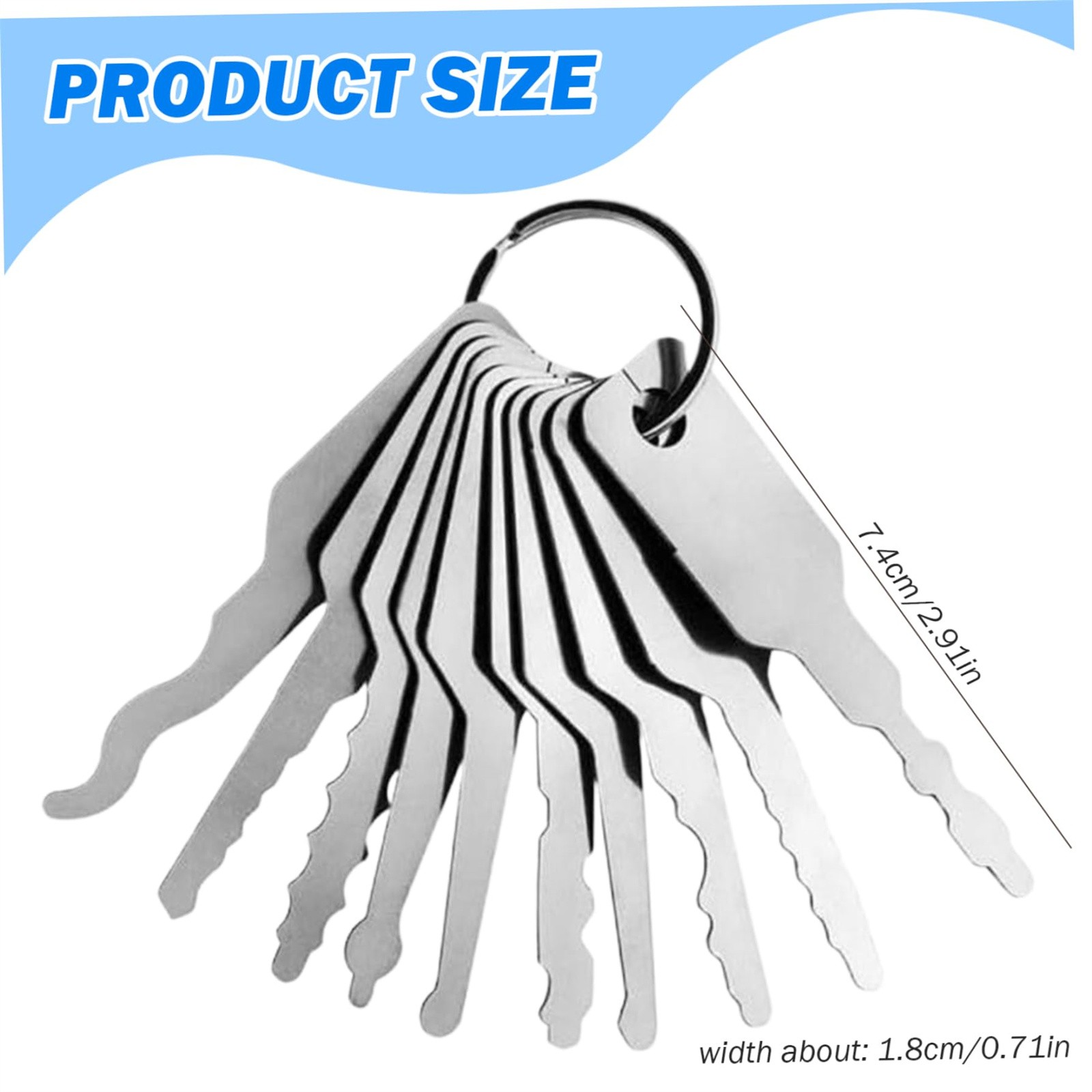 10pcs/Lot Uncut Key Blanks Loc - Home Bathroom Lock ulasan dan harga