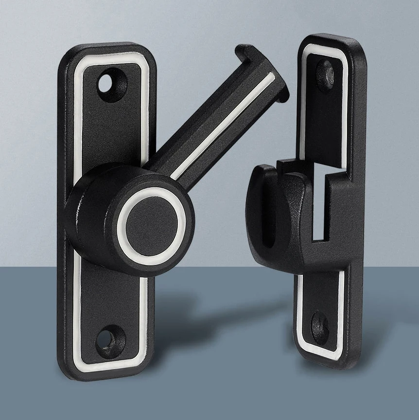 Black Luminous Barn Door Latch - Home Bathroom Lock ulasan dan harga