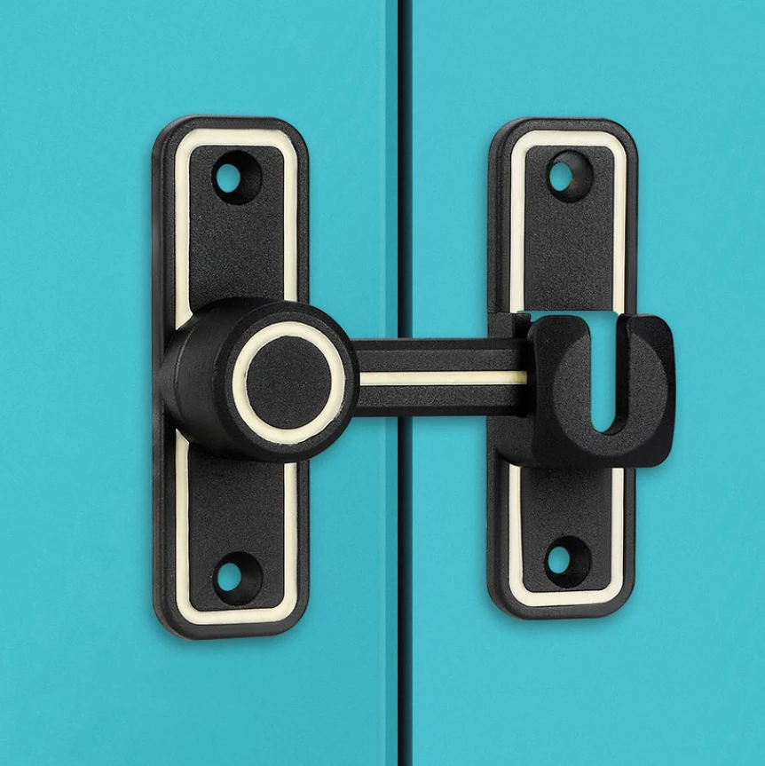 Black Luminous Barn Door Latch - Home Bathroom Lock ulasan dan harga
