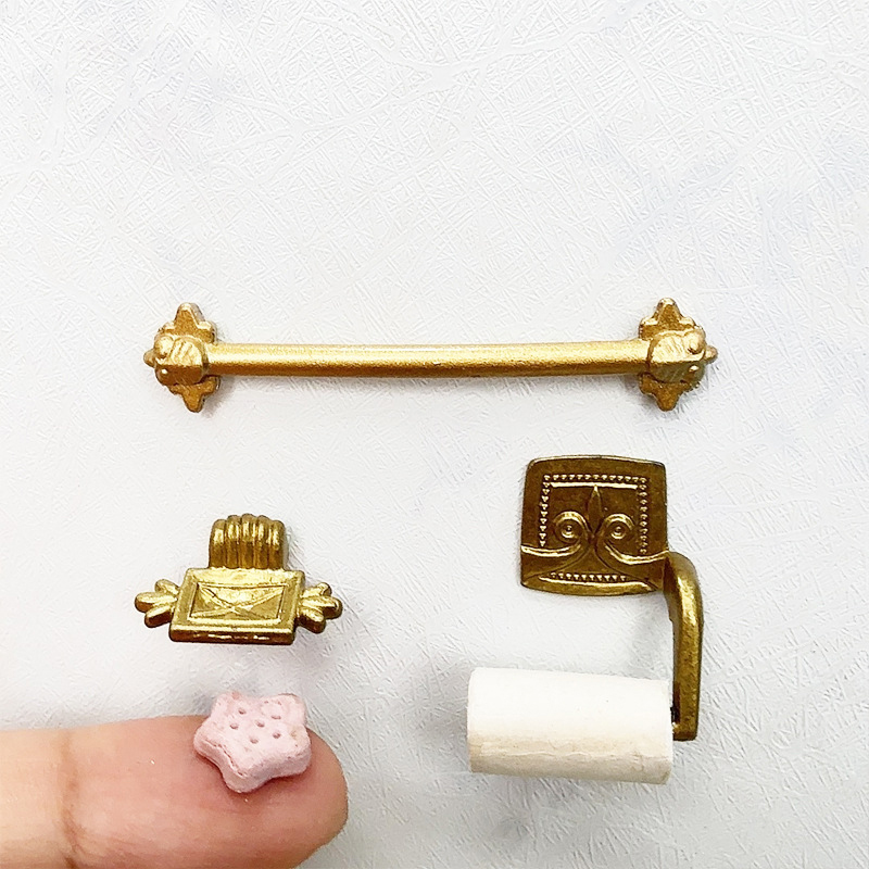 1/12 Dollhouse Simulation Pape - Jet Home Bathroom Accessories ulasan dan harga