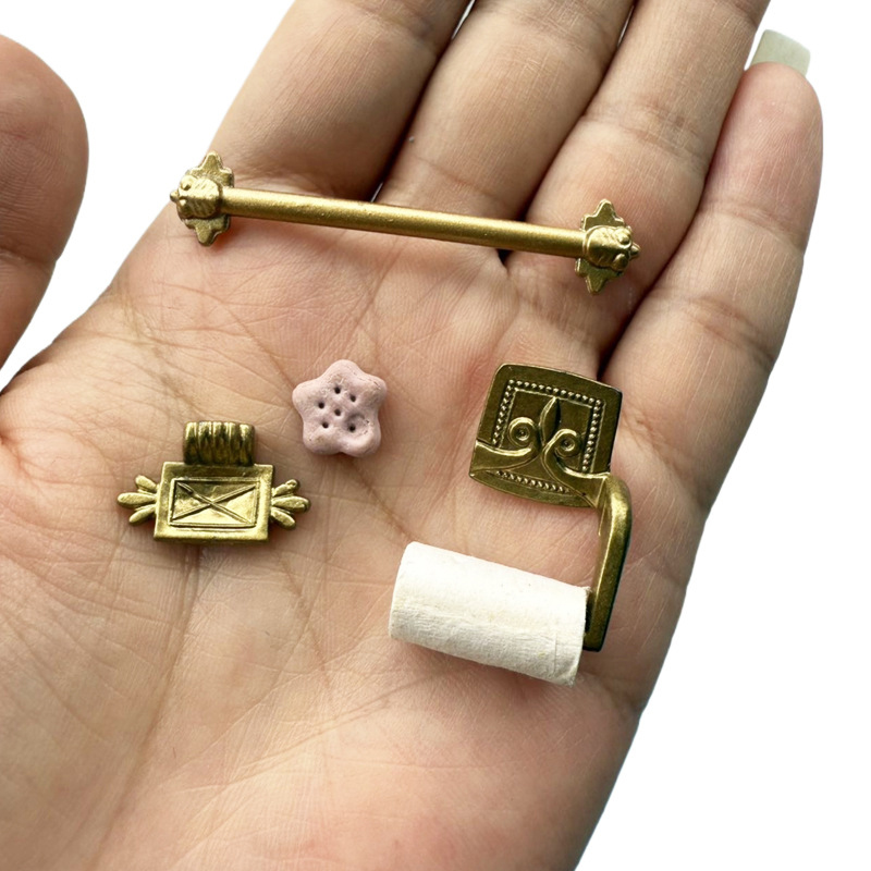 1/12 Dollhouse Simulation Pape - Jet Home Bathroom Accessories ulasan dan harga