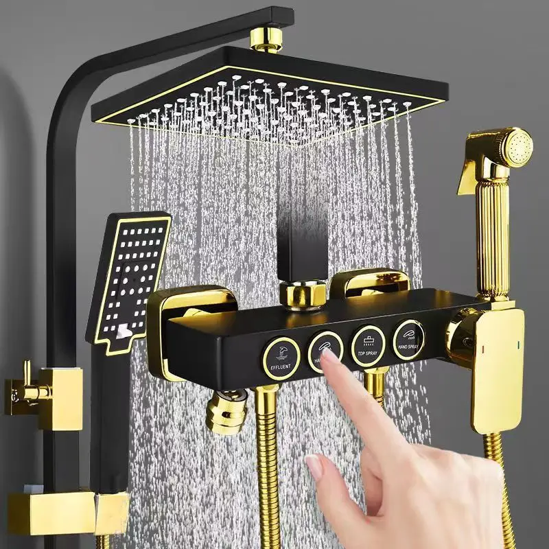 Black Gold Stainless Steel Sho - Home Bathroom Faucets ulasan dan harga