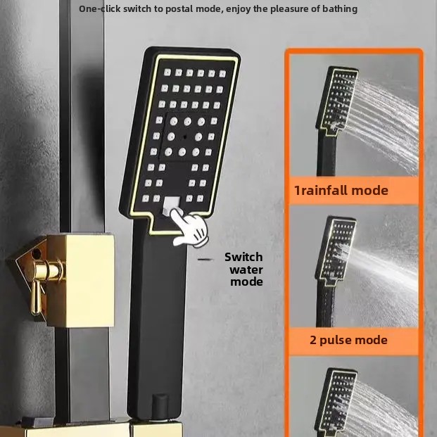 Black Gold Stainless Steel Sho - Home Bathroom Faucets ulasan dan harga