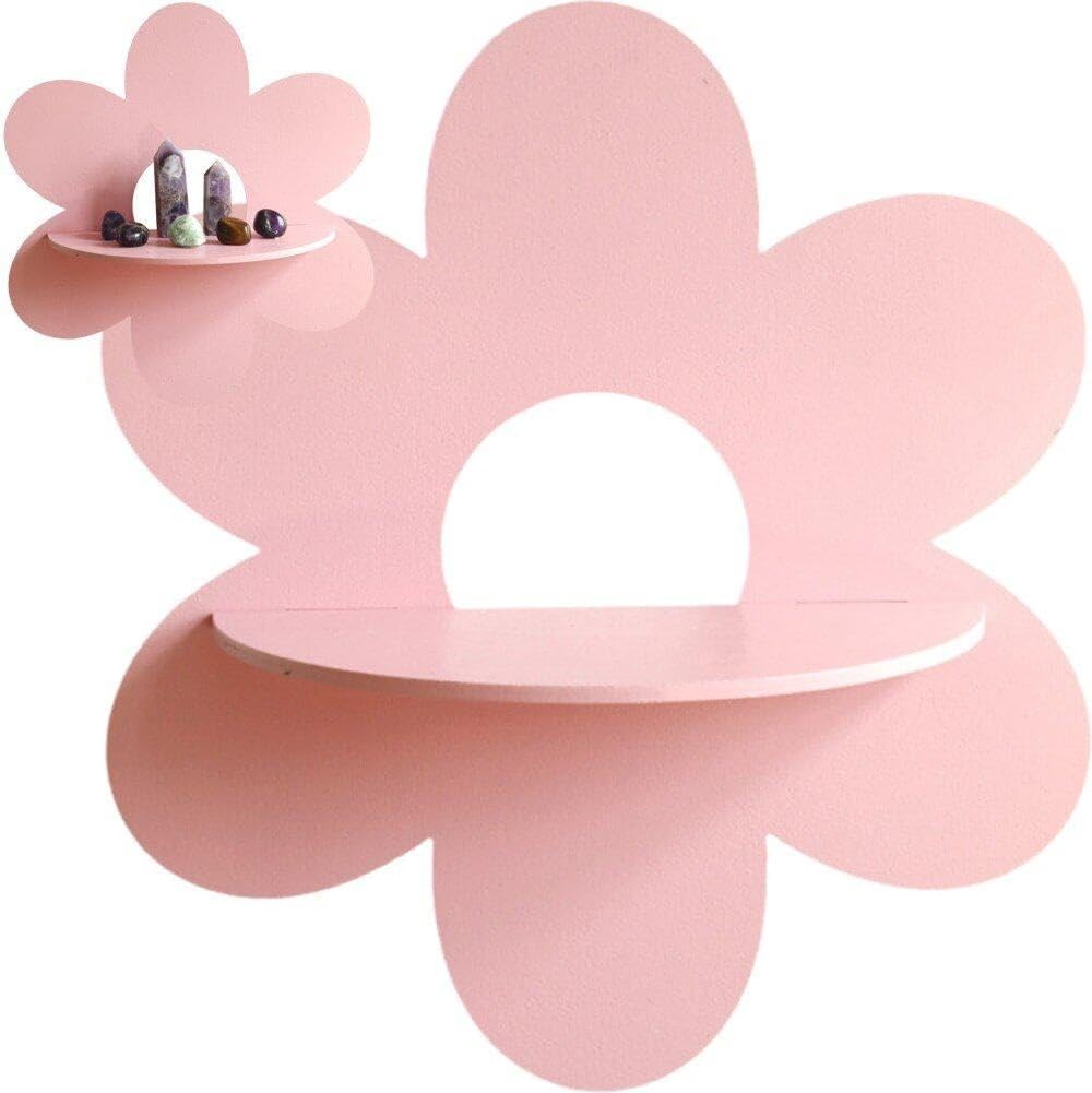 Flower Shape Wall Storage Hold - Home Bathroom Shelf ulasan dan harga