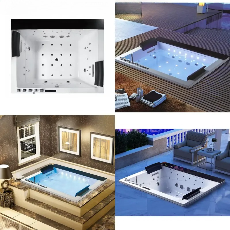 Double Bath Jacuzzi with Digit - Home Bathroom Jacuzzi Tub ulasan dan harga