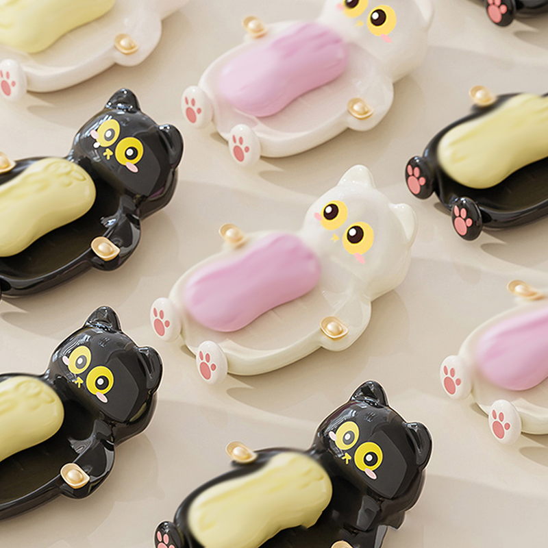 1pc Cute Cat Soap Dish, Creati - Jet Home Bathroom Accessories ulasan dan harga