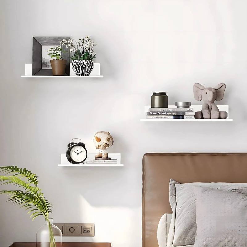 Metal Floating Shelves Wall Mo - Home Bathroom Shelf ulasan dan harga