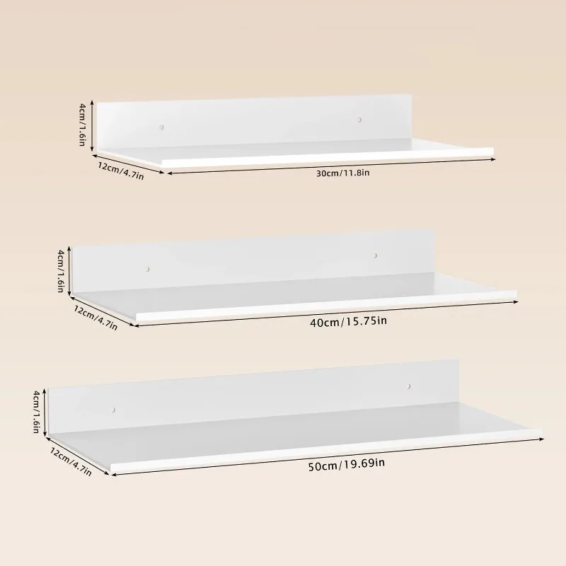 Metal Floating Shelves Wall Mo - Home Bathroom Shelf ulasan dan harga