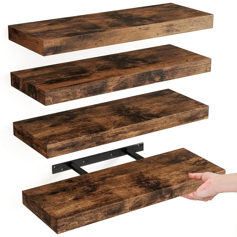 4Pcs Floating Shelves Wall Mou - Home Bathroom Shelf ulasan dan harga