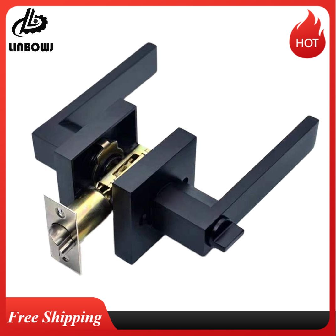 Black Door Handle Door Handle  - Home Bathroom Lock ulasan dan harga