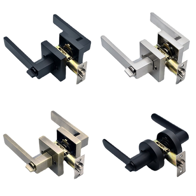 Black Door Handle Door Handle  - Home Bathroom Lock ulasan dan harga