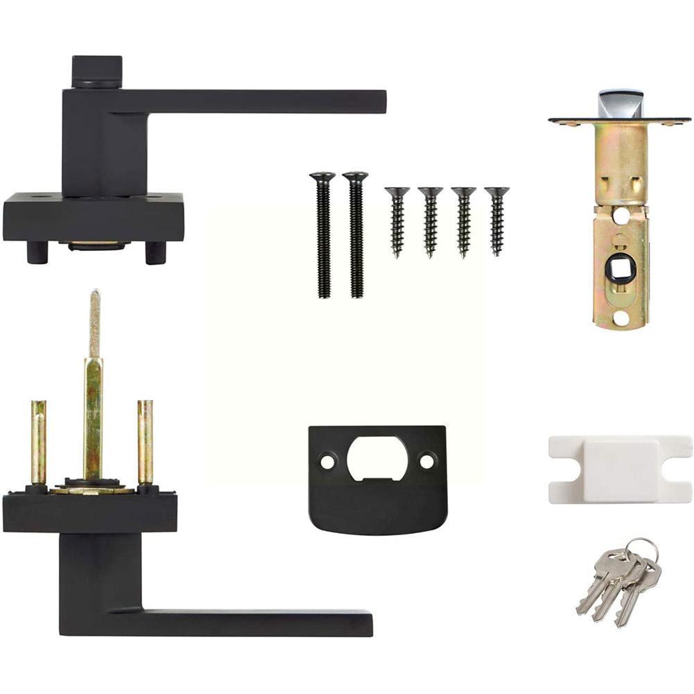 Black Door Handle Door Handle  - Home Bathroom Lock ulasan dan harga