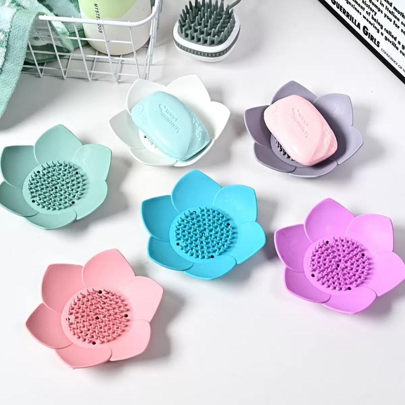 1pcs Bathroom Soap Box Lotus D - Jet Home Bathroom Accessories ulasan dan harga