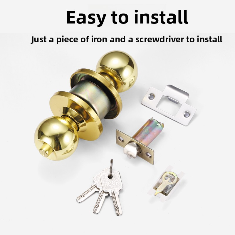 Universal Stainless Steel Sphe - Home Bathroom Lock ulasan dan harga