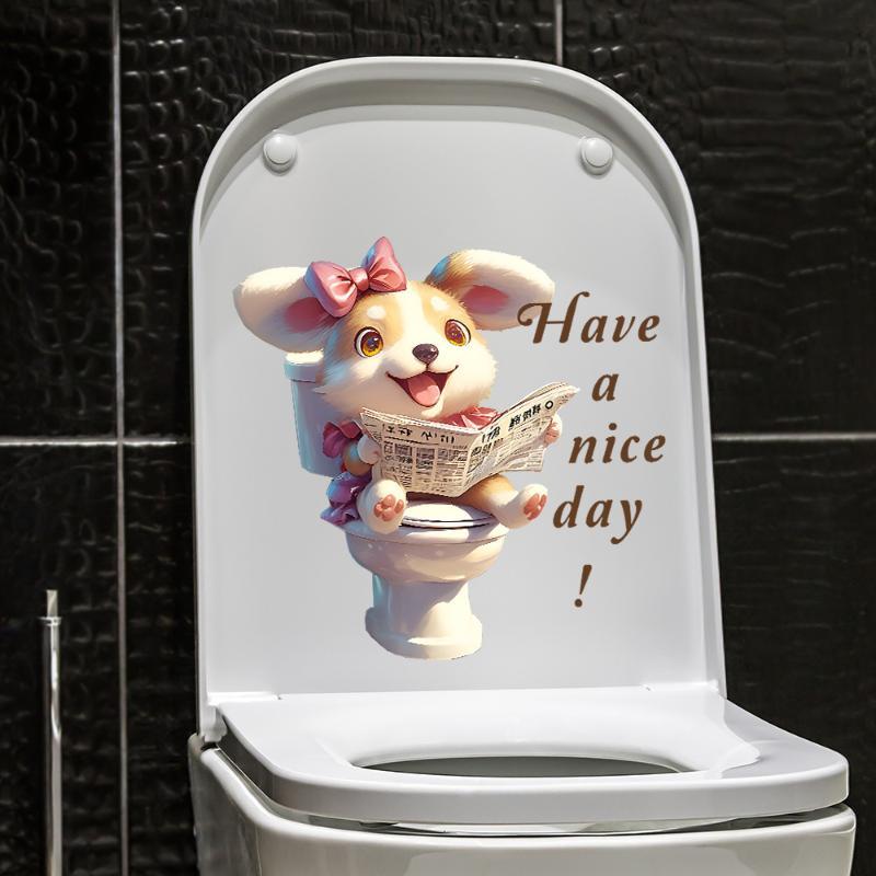 3D Effect Cute Animal Toilet S - Jet Home Bathroom Accessories ulasan dan harga